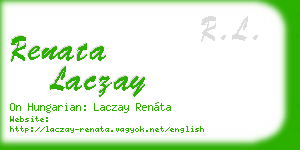 renata laczay business card